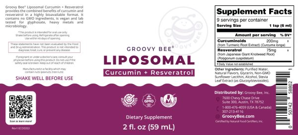Liposomal Curcumin + Resveratrol 2fl. oz (59ml) on Sale - Image 2