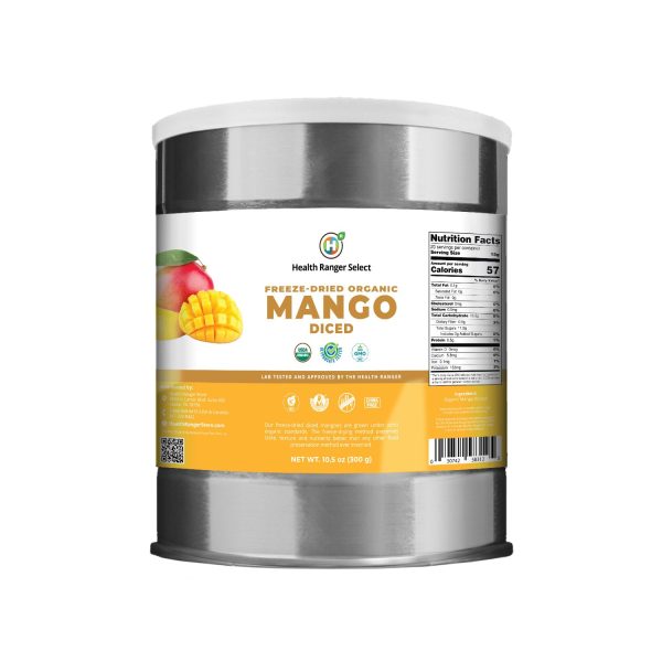 Freeze-Dried Organic Mango Diced (10.5oz, #10 can) (2-Pack) Cheap - Image 2