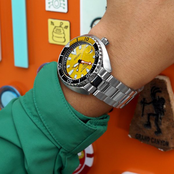 20mm Super-O Boyer Watch Band for Seiko Mini Turtles SRPC35 SBDY109 SBDY085, Stainless Steel - Brushed with Polished Center, V Diver Clasp Online Sale - Image 3