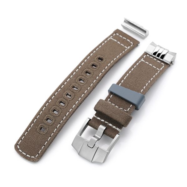 Endlink Plus Tan Color Quick Release Canvas watch strap compatible with Seiko Sumo SPB103 Online