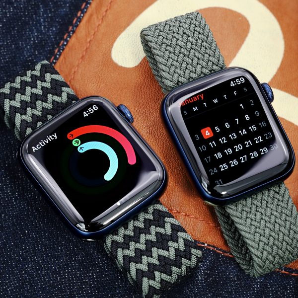 Stretchable Black-Green Solo Loop Braided Watch Band compatible with Apple Watch 44mm   42mm models on Sale - Image 3