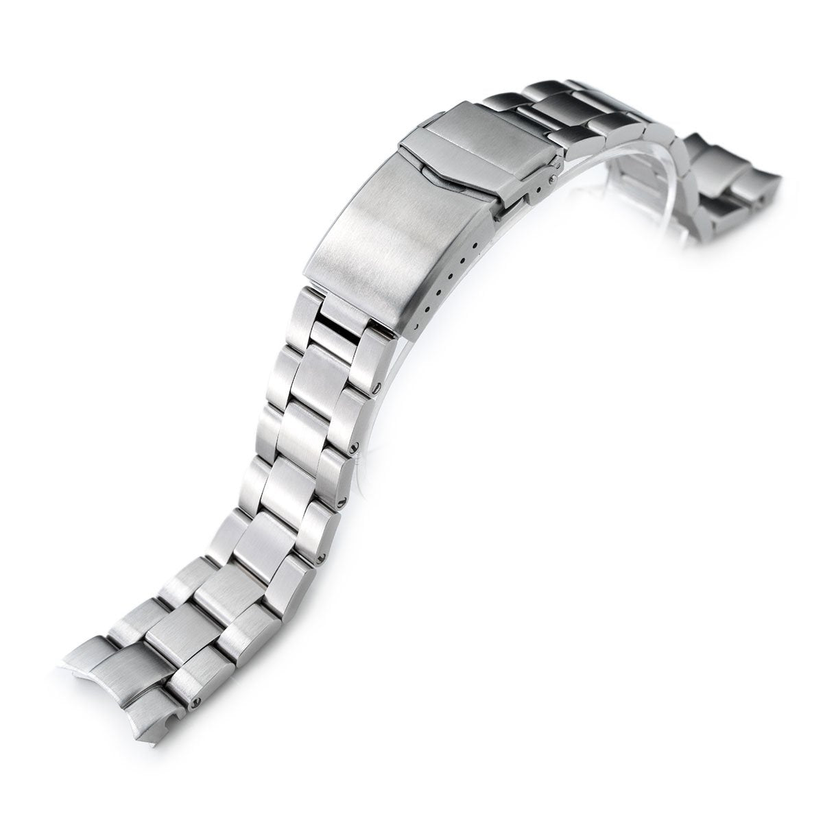 20mm Super-O Boyer Watch Band for Seiko Alpinist SARB017 SPB155 SBEJ005 (compatible with Hamilton Khaki H70455733), Stainless Steel – Brushed, V Diver Clasp Supply