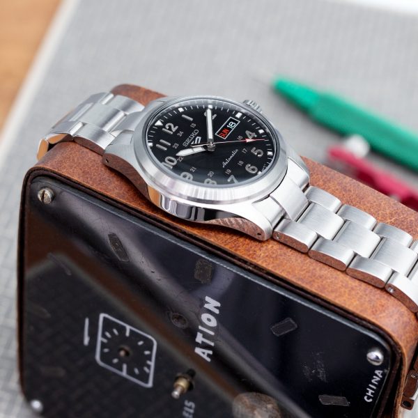 20mm Super-O Boyer Watch Band for Seiko 5 Sports 40mm SRPE51 SRPE53 SRPG35, Stainless Steel - Brushed, V Diver Clasp Hot on Sale - Image 3