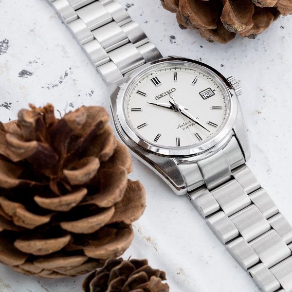 20mm Super-O Boyer Watch Band compatible with Seiko Mechanical Automatic SARB035, 316L Stainless Steel Brushed V-Clasp Discount - Image 2
