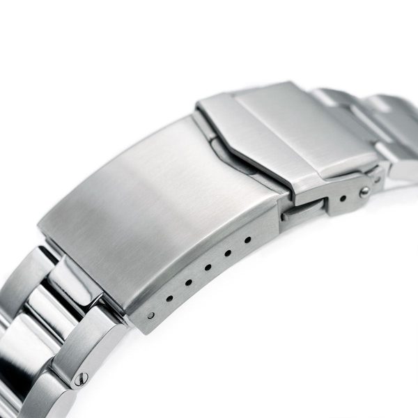 20mm Super-O Boyer Watch Band for Seiko Mini Turtles SRPC35 SBDY109 SBDY085, Stainless Steel - Brushed with Polished Center, V Diver Clasp Online Sale - Image 5