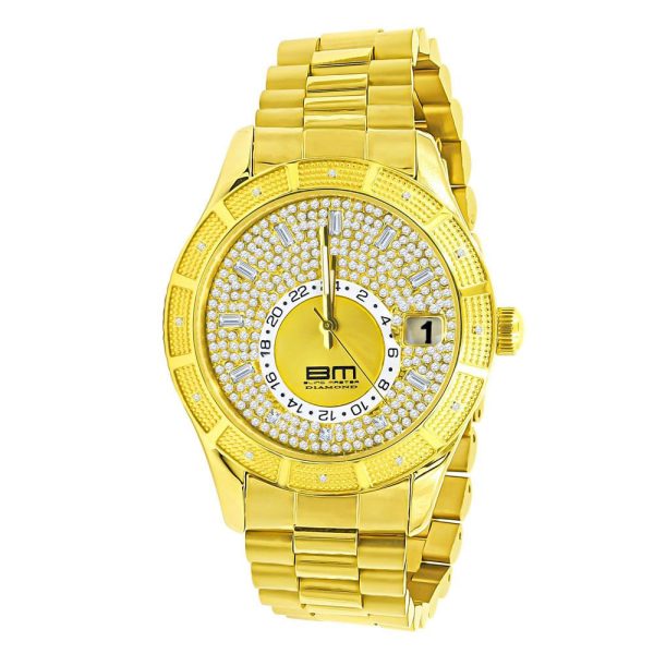 0.12 Carat Genuine Diamond Luxury Watch For Discount
