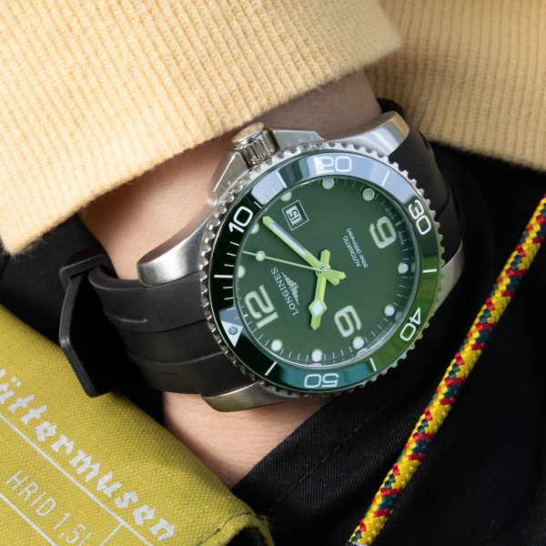 StrapXPro Premium Series - LXH1C Rubber Strap for Longines Hydroconquest Conquest Series Black Sale - Image 3