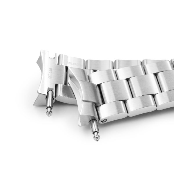 20mm Super-O Boyer Watch Band for Seiko 5 Sports 38mm SRPK29 SRPK31 SRPK33, Stainless Steel - Brushed, V Diver Clasp Discount - Image 5
