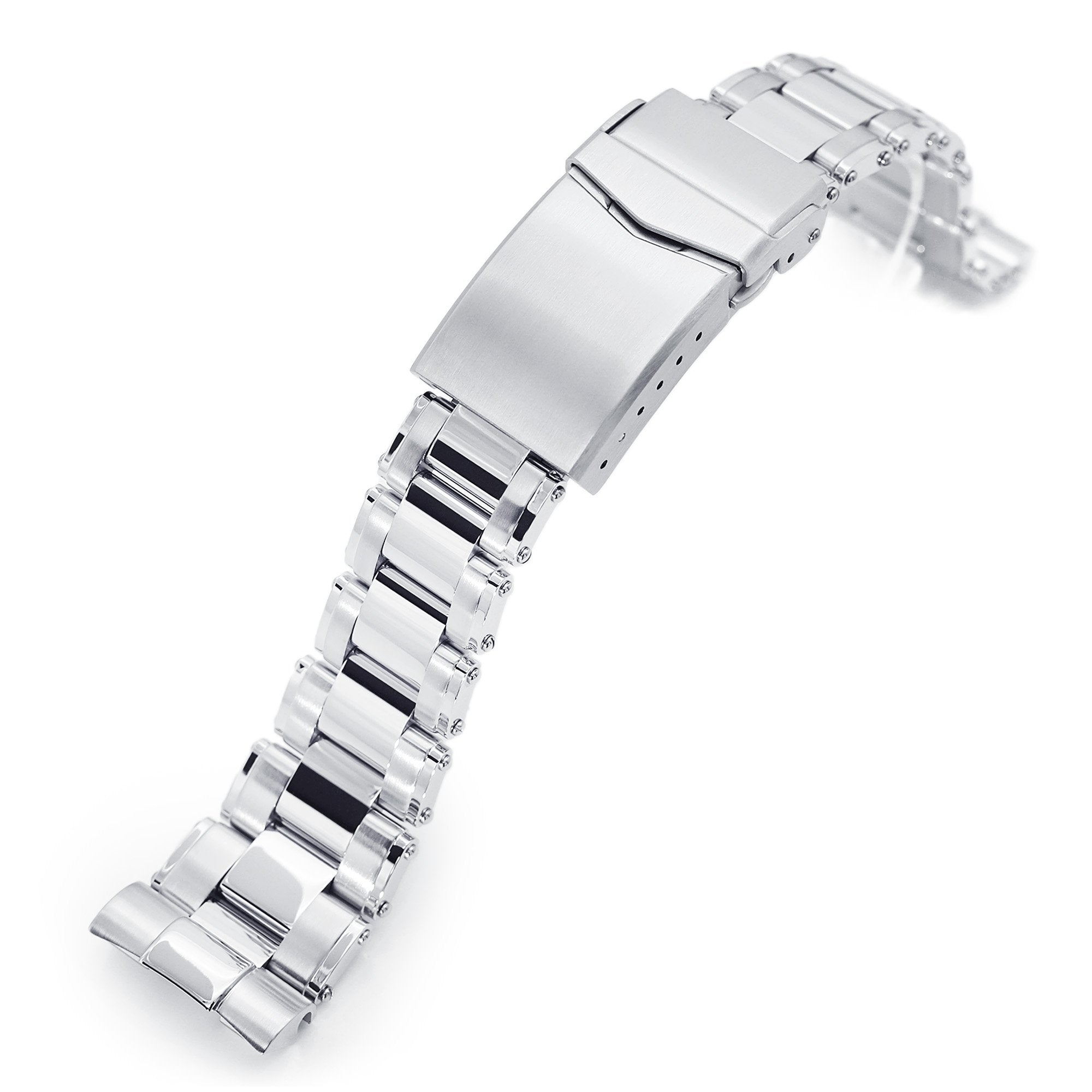 22mm Metabind Watch Band for Seiko New Turtles SRP777 SRP775 SRPA21 (PADI), Stainless Steel – Brushed, Polished Center Links, V Diver Clasp Discount