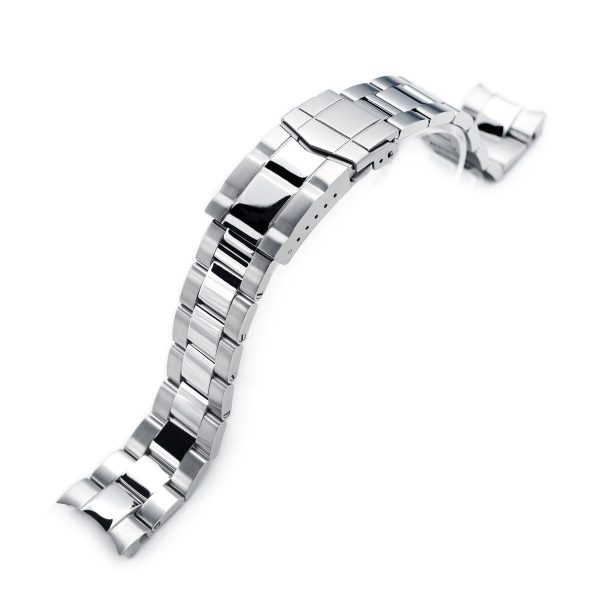 20mm Super-O Boyer Watch Band compatible with Seiko Alpinist SARB017 (or Hamilton Khaki H70455733), Brushed & Polished SUB Clasp Cheap