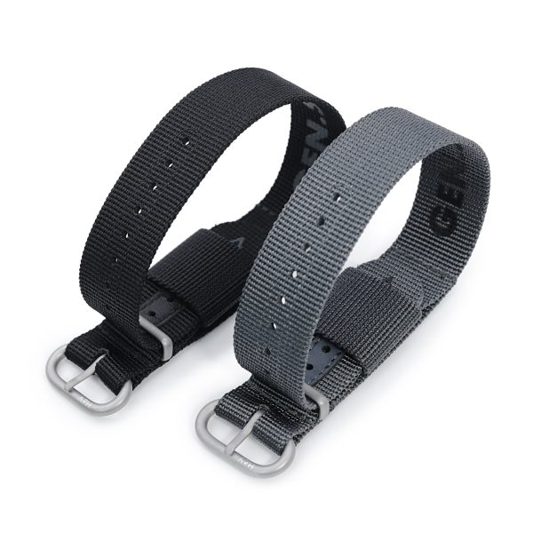 The General Service Strap set of TWO (Black & Grey) by HAVESTON Straps For Sale
