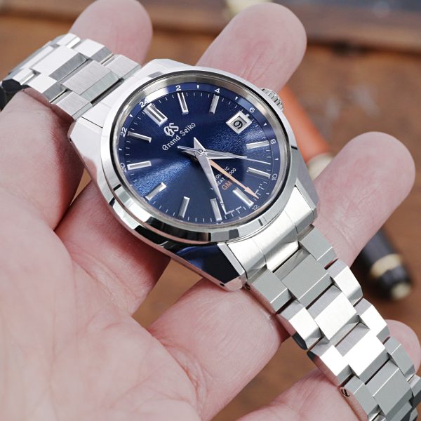 19mm Hexad III Watch Band for Grand Seiko 44GS SBGJ235 SBGJ201 SBGJ203, Stainless Steel - Brushed, V-Diver Clasp Sale - Image 3