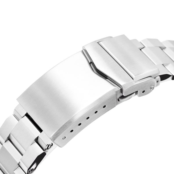 19mm Hexad III Watch Band for Grand Seiko 44GS SBGJ235 SBGJ201 SBGJ203, Stainless Steel - Brushed, V-Diver Clasp Sale - Image 5