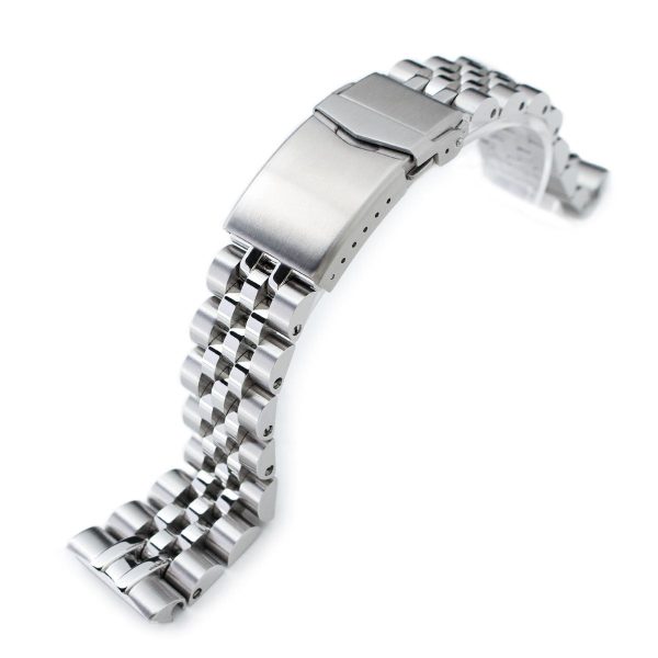 22mm Angus-J Louis JUB Watch Band for Seiko New Turtles SRP777 SRP775 SRPA21 (PADI), Stainless Steel - Brushed, Polished Center Links, V Diver Clasp Online Hot Sale