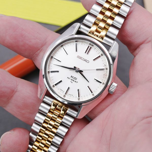 18mm, 19mm or 20mm Super-JUB II QR Watch Band Straight End Quick Release, 316L Stainless Steel Two Tone IP Gold V-Clasp Fashion - Image 3
