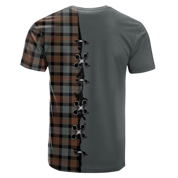 Gunn Weathered Tartan T-shirt - Lion Rampant And Celtic Thistle Style Online Hot Sale - Image 2
