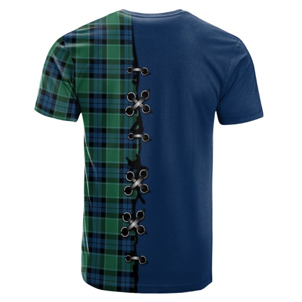 Graham of Menteith Ancient Tartan T-shirt - Lion Rampant And Celtic Thistle Style For Sale - Image 2