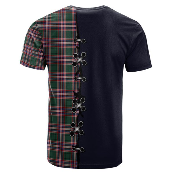 MacFarlane Hunting Modern Tartan T-shirt - Lion Rampant And Celtic Thistle Style Online Sale - Image 2