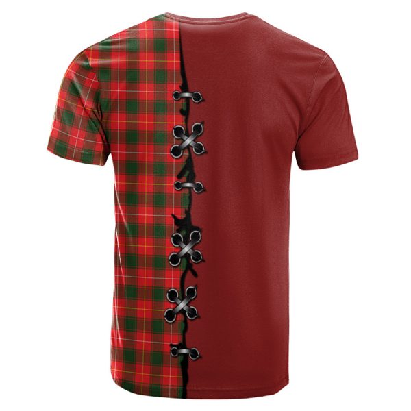 MacFie Modern Tartan T-shirt - Lion Rampant And Celtic Thistle Style Online - Image 2